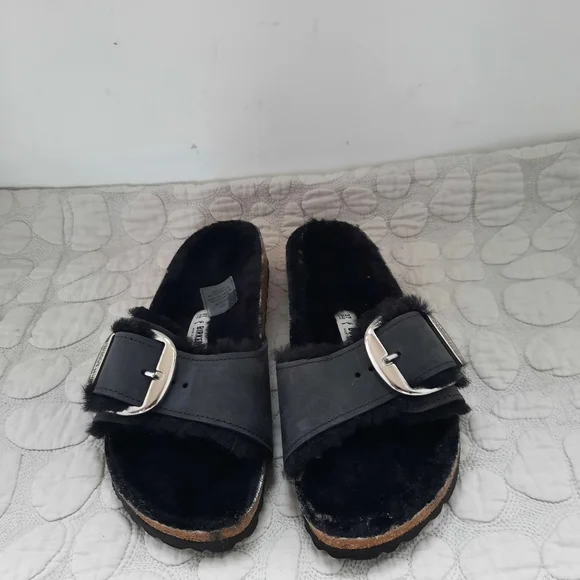 Birkenstock Arizona Big Buckle ShearlingOiled Leather - Picture 8 of 9